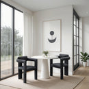 Meridian Brenda Black Vegan Leather Dining Chair IMAGE 2