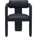 Meridian Brenda Black Vegan Leather Dining Chair IMAGE 3