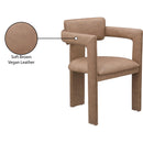 Meridian Brenda Brown Vegan Leather Dining Chair IMAGE 9
