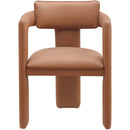Meridian Brenda Cognac Vegan Leather Dining Chair IMAGE 3