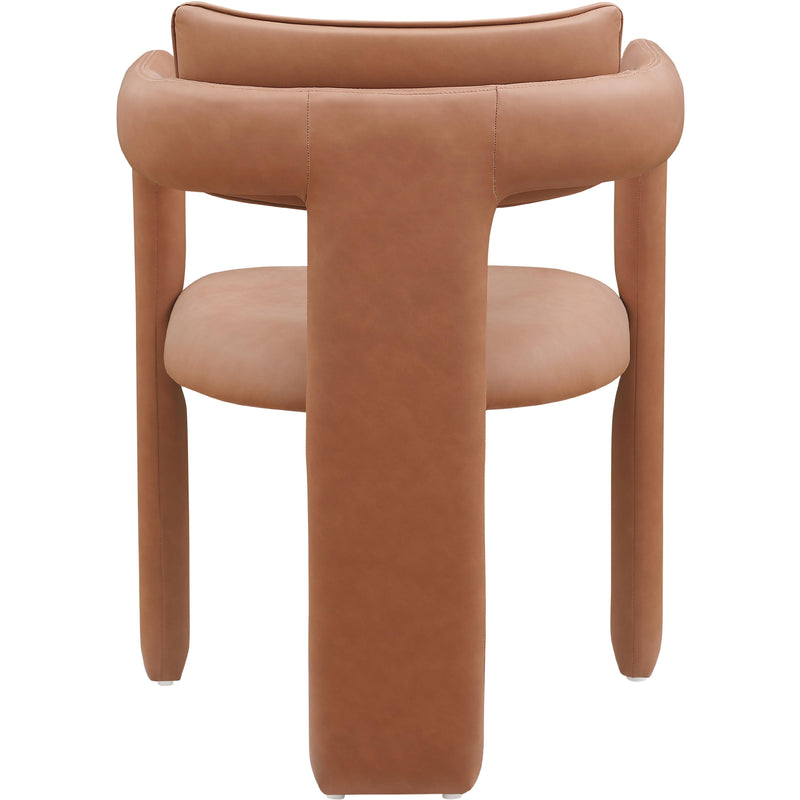 Meridian Brenda Cognac Vegan Leather Dining Chair IMAGE 5