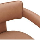 Meridian Brenda Cognac Vegan Leather Dining Chair IMAGE 7