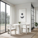 Meridian Brenda Cream Vegan Leather Dining Chair IMAGE 2