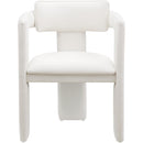 Meridian Brenda Cream Vegan Leather Dining Chair IMAGE 3