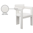 Meridian Brenda Cream Vegan Leather Dining Chair IMAGE 9