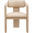 Meridian Brenda Tan Vegan Leather Dining Chair IMAGE 3
