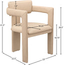 Meridian Brenda Tan Vegan Leather Dining Chair IMAGE 8