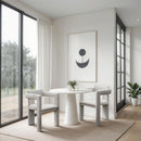 Meridian Brenda Taupe Vegan Leather Dining Chair IMAGE 2