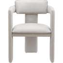 Meridian Brenda Taupe Vegan Leather Dining Chair IMAGE 3