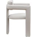 Meridian Brenda Taupe Vegan Leather Dining Chair IMAGE 4