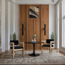Meridian Sacha Black Velvet Dining Chair IMAGE 2