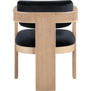 Meridian Sacha Black Velvet Dining Chair IMAGE 5