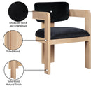 Meridian Sacha Black Velvet Dining Chair IMAGE 9