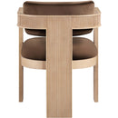 Meridian Sacha Brown Velvet Dining Chair IMAGE 5