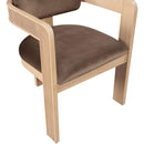 Meridian Sacha Brown Velvet Dining Chair IMAGE 7