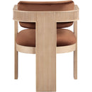 Meridian Sacha Cognac Velvet Dining Chair IMAGE 5