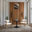 Meridian Sacha Cream Velvet Dining Chair IMAGE 2