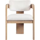 Meridian Sacha Cream Velvet Dining Chair IMAGE 3