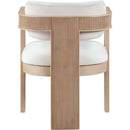 Meridian Sacha Cream Velvet Dining Chair IMAGE 5