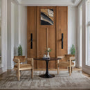 Meridian Sacha Saddle Velvet Dining Chair IMAGE 2