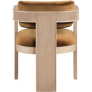 Meridian Sacha Saddle Velvet Dining Chair IMAGE 5