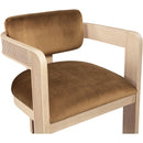 Meridian Sacha Saddle Velvet Dining Chair IMAGE 6