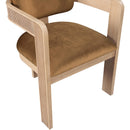 Meridian Sacha Saddle Velvet Dining Chair IMAGE 7