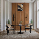 Meridian Sacha Beige Velvet Dining Chair IMAGE 2