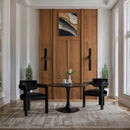 Meridian Sacha Black Velvet Dining Chair IMAGE 2