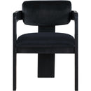 Meridian Sacha Black Velvet Dining Chair IMAGE 3