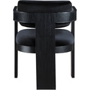 Meridian Sacha Black Velvet Dining Chair IMAGE 5