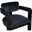 Meridian Sacha Black Velvet Dining Chair IMAGE 6