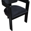 Meridian Sacha Black Velvet Dining Chair IMAGE 7