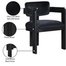 Meridian Sacha Black Velvet Dining Chair IMAGE 9