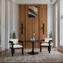 Meridian Sacha Cream Velvet Dining Chair IMAGE 2