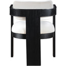 Meridian Sacha Cream Velvet Dining Chair IMAGE 5