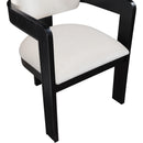 Meridian Sacha Cream Velvet Dining Chair IMAGE 7