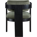 Meridian Sacha Green Velvet Dining Chair IMAGE 5