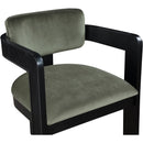 Meridian Sacha Green Velvet Dining Chair IMAGE 6