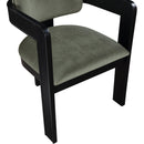 Meridian Sacha Green Velvet Dining Chair IMAGE 7