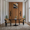 Meridian Sacha Saddle Velvet Dining Chair IMAGE 2