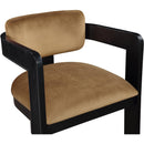 Meridian Sacha Saddle Velvet Dining Chair IMAGE 6