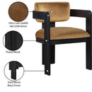 Meridian Sacha Saddle Velvet Dining Chair IMAGE 9