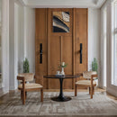 Meridian Sacha Beige Velvet Dining Chair IMAGE 2