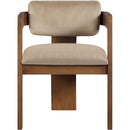Meridian Sacha Beige Velvet Dining Chair IMAGE 3