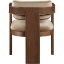 Meridian Sacha Beige Velvet Dining Chair IMAGE 5