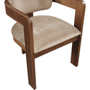Meridian Sacha Beige Velvet Dining Chair IMAGE 7