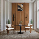 Meridian Sacha Cream Velvet Dining Chair IMAGE 2