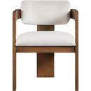 Meridian Sacha Cream Velvet Dining Chair IMAGE 3