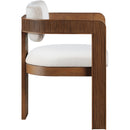 Meridian Sacha Cream Velvet Dining Chair IMAGE 4